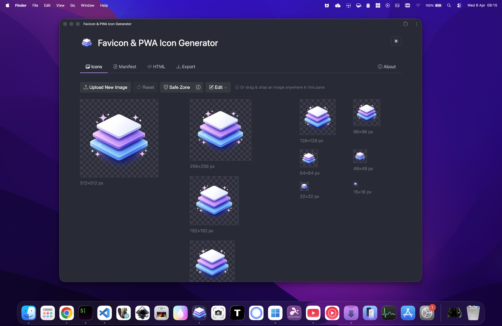 Screenshot of Favicon & PWA Icon Generator
