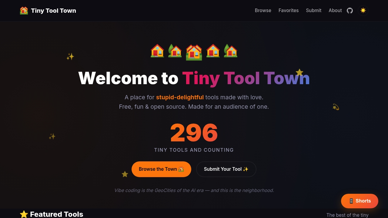 Tiny Tool Town 🏘️